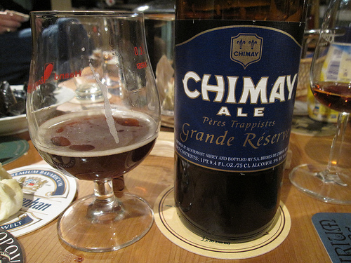 we raise a glass of Trappist beer in toast